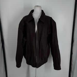 Vintage Dark Leather Women's Jacket